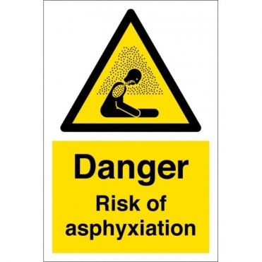 Danger Risk Of Asphyxiation Signs