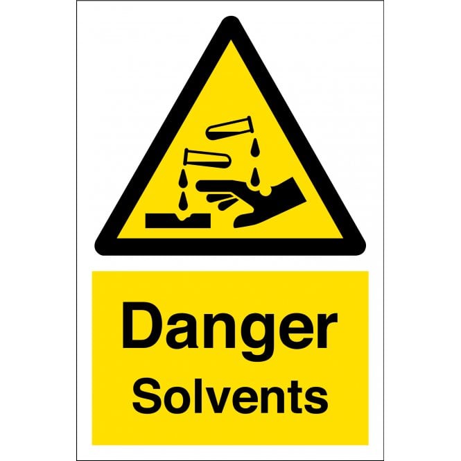 Danger Solvents Sign