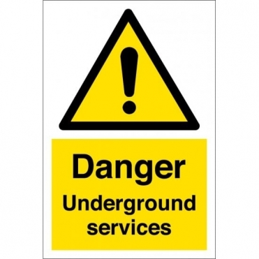 Danger Underground Services Signs