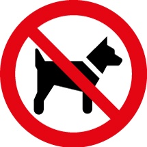 No Dogs Signs