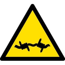 Barbed Wire Signs