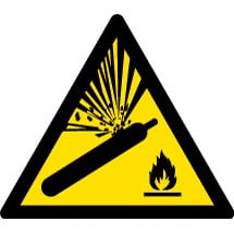 Compressed Gas Warning Signs