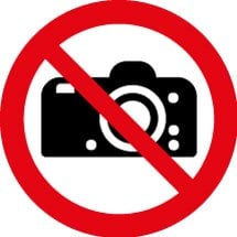 No Cameras Signs