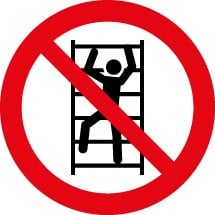 No Climbing Signs