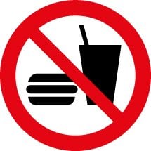 No Eating Or Drinking Signs