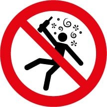 No Intoxicated People Signs