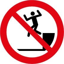 No Jumping Down Signs