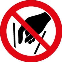 No Reaching In Signs