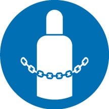 Secure Gas Cylinders Safety Signs
