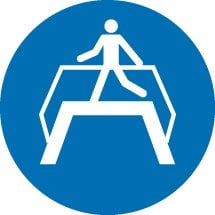 Use Footbridge Signs
