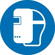 Welding Mask Safety Signs