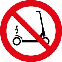 No Scooters Signs