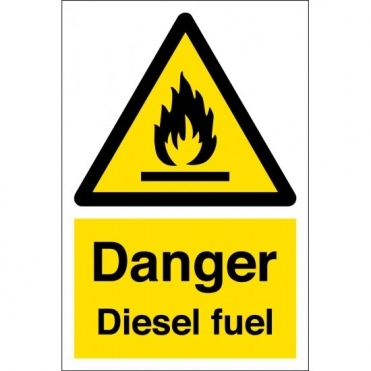 Diesel Fuel Warning Signs