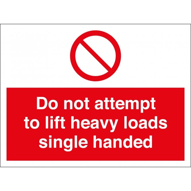 Size: 600mm x 450mm No Heavy Load Sign