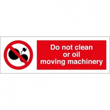 Size: 300mm x 100mm Machinery Operation Signs