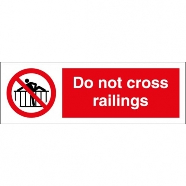Size: 600mm x 200mm No Climbing Signs