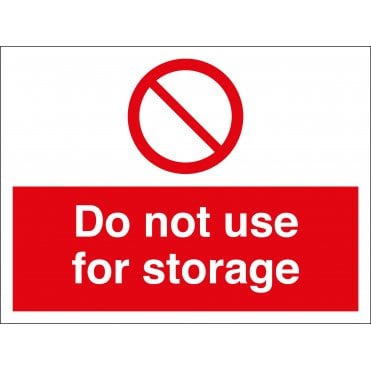 Size: 600mm x 450mm General Prohibition Signs