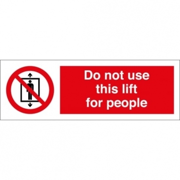 Size: 300mm x 100mm Do Not Use Lift Signs