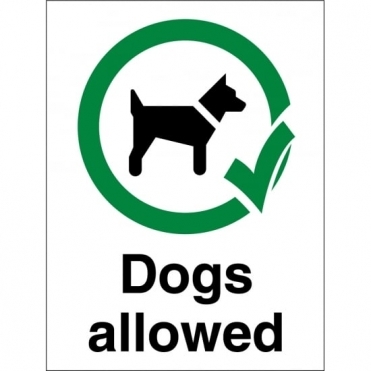Dogs Allowed Signs