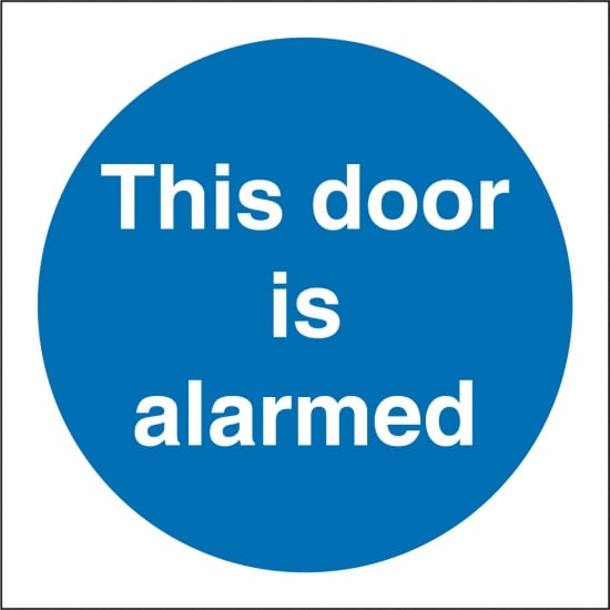 Door Alarmed Signs