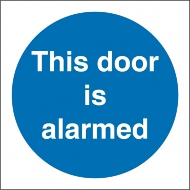 Door Alarmed Signs