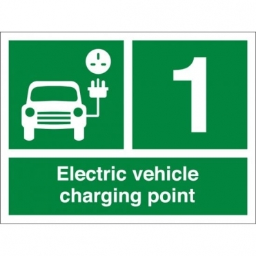 Electric Vehicle Charging Point Number 1 Sign