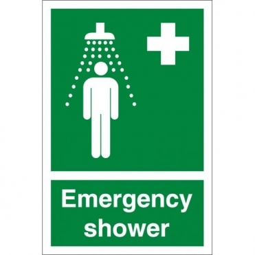 Emergency Shower Signs