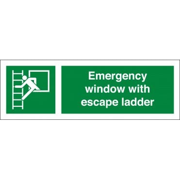 Size: 300mm x 100mm Emergency Escape Signs