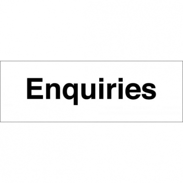 Enquiries Signs