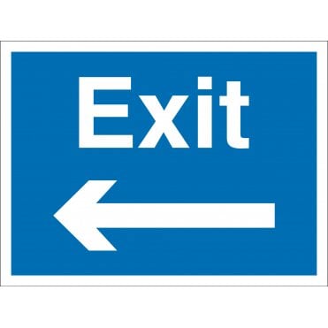 Exit Arrow Left Sign