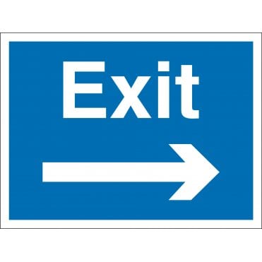 Exit Arrow Right Sign