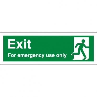 Exit For Emergency Use Only Signs