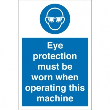 Material: 3mm Aluminium Composite Eye Protection Signs