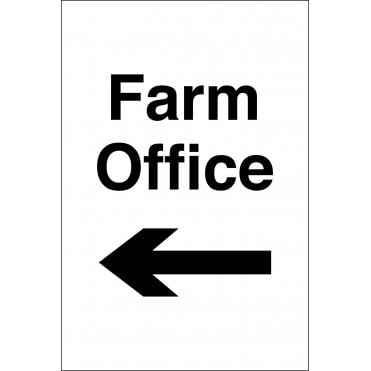 Farm Office Arrow Left Sign