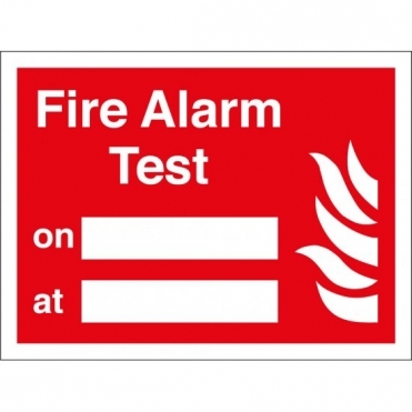 Size: 300mm x 200mm Fire Alarm Signs