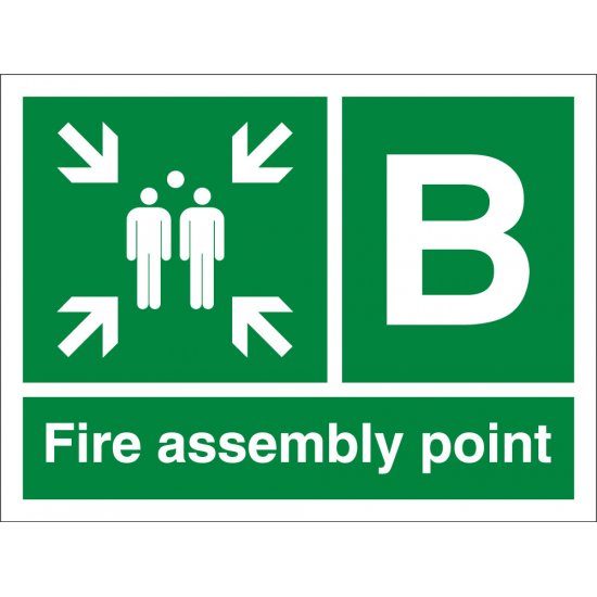 Fire Assembly Point B Signs