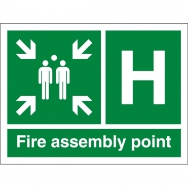 Fire Assembly Point H Signs