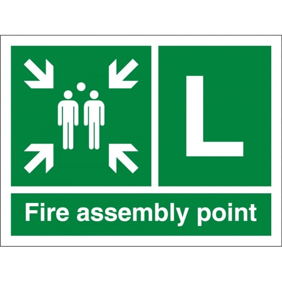 Fire Assembly Point L Signs