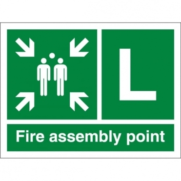 Fire Assembly Point L Signs