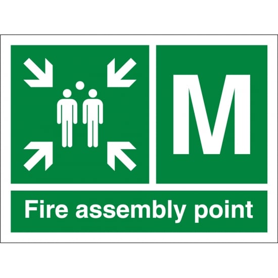 Fire Assembly Point M Signs