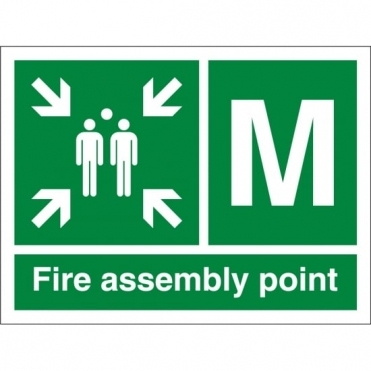 Fire Assembly Point M Signs