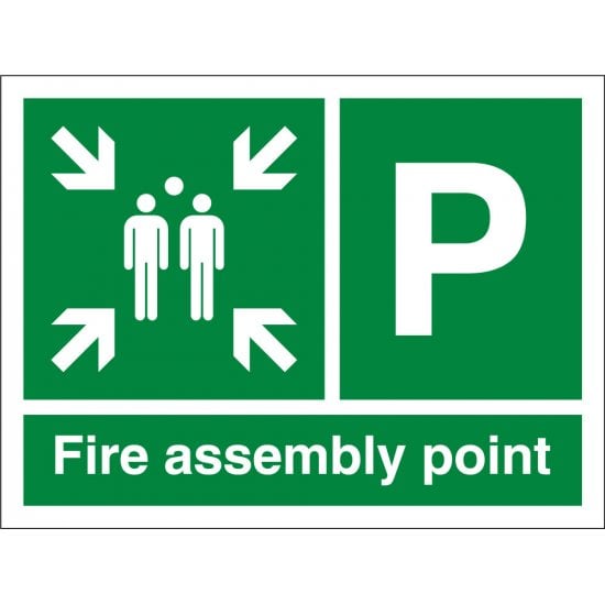 Fire Assembly Point P Signs