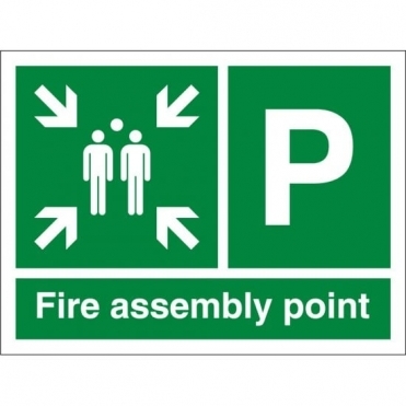 Fire Assembly Point P Signs