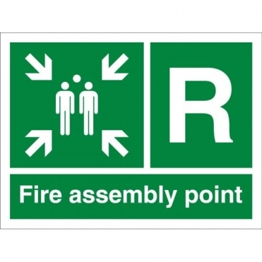 Fire Assembly Point R Sign