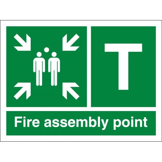 Fire Assembly Point T Signs