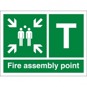 Fire Assembly Point T Signs