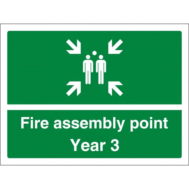 Fire Assembly Point Year 3 Sign