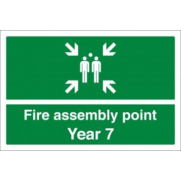 Fire Assembly Point Year 7 Sign