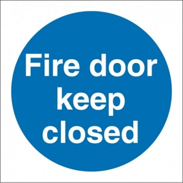 Fire Door Keep Closed Signs