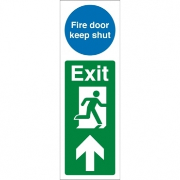 Fire Door Keep Shut Exit Up Signs